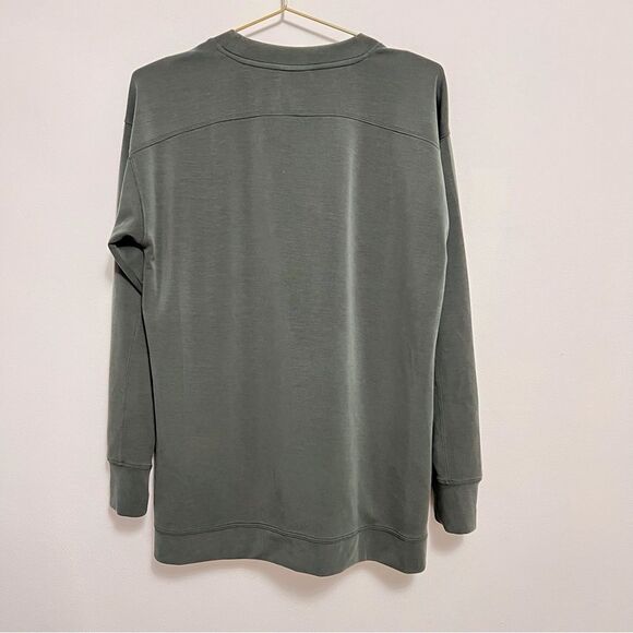Sale!! Sage Collective Gray/Green Modal Blend Pullover Oversized Top Size Small - Picture 3 of 7